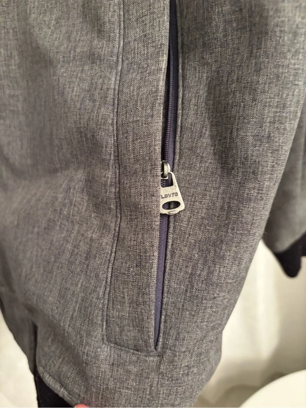 Levi's Gray Sherpa-Lined Hoodie Jacket